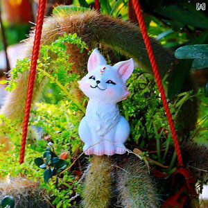 DIY 装飾 アクセサリー 九 尾の 狐の しっぽ、 かわいい 肉 厚の 植木鉢、 造園 装飾、 庭、 バルコニー、 狐の しっぽ、 猿の しっぽ、 円柱 状の小さな 装飾 品