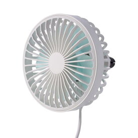 MAXWIN 扇風機 サーキュレーター 車載ファン USB エアコンルーバー 3段階風量 360°回転 USB給電 小型 強風 冷却ファン 熱中症 K-FAN11