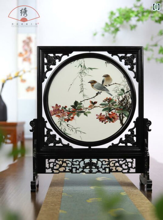 楽天市場】 雑貨 装飾品 蘇 州 刺繍 両面 装飾品 民俗 伝統 蘇州 特産 