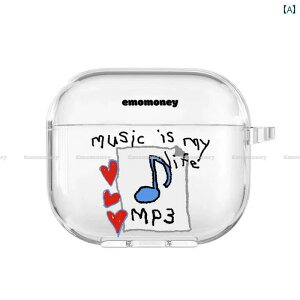 Cz@Bluetooth@RpNg emomoney * Music is my lifemp 3 airpods 4 ی P[X 3 Apple Cz Jo[ 2 2 tpu  \tg P[X KĂ܂