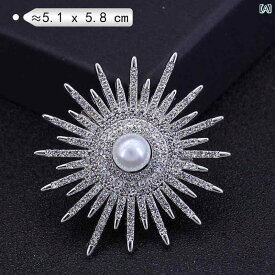 アクセサリー　パール　ジュエリー 女性用 高級 パールブローチ シンプルで な ラウンド コサージュ 衣類 固定 ピン 精巧 アクセサリー 誕生日 プレゼント