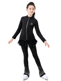 フィギュアスケート衣装 レディース キッズ スポーツウェア 練習着 スケート用品 衝撃吸収 ヒップパッド付き ガードショーツ ジュニア 大人用 女性用 子供用 伸縮性 吸湿速乾 高弾力 動きやすい 防寒 柔軟 通気性 体型カバー 美脚効果 スタイルアップ