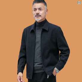 トップス　ジャケット　カジュアル お父さんの 春 アウター スーツ 幹部 ジャケット メンズ トップ 春秋冬お じいさんお じいさん