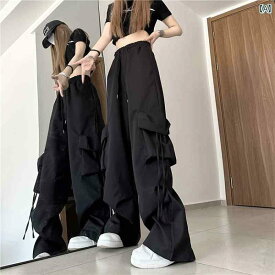 ワイド　レッグ　パンツ　レディース ワイド レッグの 秋冬 女性用 アメリカン レトロ オーバー オール 裏起毛と 厚手 カジュアル フロア モップ パンツ です