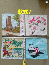 ハンカチ　ハンドタオル 80年代の 古風の 綿 ハンカチ 昔風の 小さい 古風 懐かしい タオル