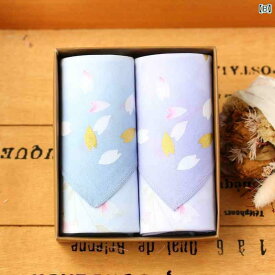 ハンカチ　ハンドタオル 和風 レディース ハンカチ 綿 汗 拭き 携帯用 大きめ 卒業 祝い お土産 ギフト ボックス プレゼント