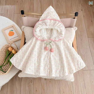 ドレス ケープ マント ベビー ケープ 春 服、 お出かけ用、 フード 付き 防 風 ケープ、 女の子の 赤ちゃん用、 春 スタイル、超 かわいい、 プリンセス 風防 風 ケープ、 かわいい