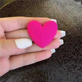 子供用 プリンセス アクセサリー レトロな 子供用 ピアスなし ハート型 イヤー クリップ キャットウォーク パフォーマンス アクセサリー 甘い キャンディ カラー スクエア イヤー クリップ イヤリング トレンディ