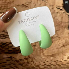 子供用 プリンセス アクセサリー 子供用 ノンホール イヤリング イヤー クリップ レトロ スタイル ガールズ C型 フープ マット フロスト イヤリング キャットウォーク イヤリング トレンディ