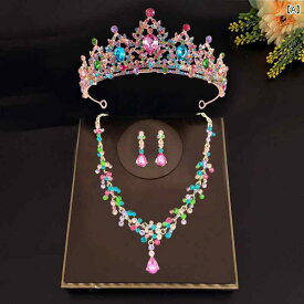 子供用 プリンセス アクセサリー 子供の 誕生日の 王冠、 女の子の 王冠、 レインボー ヘア ピン、 ヘッド ドレス、 ネックレス、 イヤリング、 イヤリング、 プリンセス ヘッド バンド、 女の子の ヘア ピン