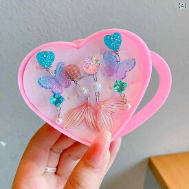 子供用 プリンセス アクセサリー 子供用 マーメイド イヤリング ピアス 不要の 耳 クリップ 女の子用 フェイク イヤリング 女の子用 リング ベビー用 かわいい ジュエリーセット