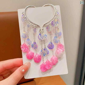 子供用 プリンセス アクセサリー 子供用 イヤリング プリンセス スーパー フェアリー タッセル 耳 ピアスなし 女の子用 イヤリング アクセサリー 女の子用 マーメイド イヤリング ベビー デコレーション