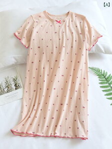 子供用 かわいい パジャマ 春秋 子供用 夏 ニット 純 綿 薄手 半袖 ナイトドレス 小さめ 爽 やか 女の子 綿 通 気性 ホーム スカート 親子 衣装 パジャマ