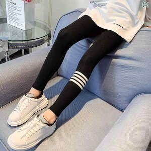 女の子用 レギンス 春と 秋用の 女の子の レギンス、 アウターウェア、 純 綿、 薄手 スタイル、 中型と 大型の 子供用 ズボン、 秋の 伸縮性の ある スリムフィットの バービー パンツの ト