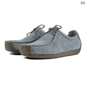 ローファー メンズ シューズ 外国 貿易 秋 メンズ ナタリー ローカット カジュアル シューズ スエードレザー カンガルー シューズ 生 ゴム 底 スモーク ゴム シューズ