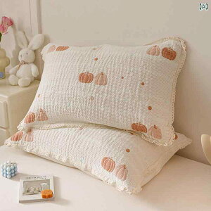 枕 カバー 韓国の プリンセス スタイルの小さな 新鮮な ガーリーな 綿糸 染め ジャカード 枕 カバー 1 組 48 X 74 純 綿 枕 カバー
