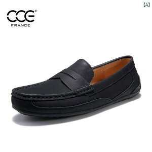 ローファー メンズ シューズ CCE本 革 メンズシューズ クレイジーホース レザー 英国 レトロ スリッポン シューズ 通 気性と 軽量 ドライビングシューズ メンズ 1032