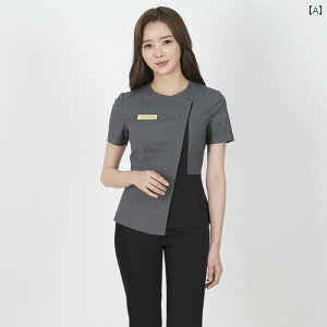 美容院 美容 師 作業 服 レディース 新しい スパ タトゥー 美容 師 ネイリスト プロフェッショナル スーツ 夏の フロント デスク ショッピング ガイド 店長 制服 オーバー オール スリムフィ