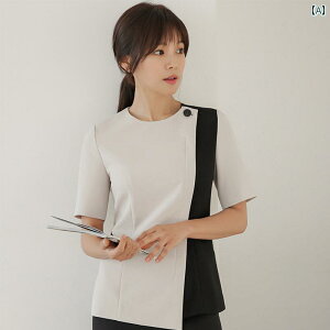 美容院 美容 師 作業 服 レディース 医療および 看護 口腔 歯科 医 スプリット スーツ 作業 服 韓国 ナース 服 手洗い 服 ブラシ ハンド 服 半袖 夏