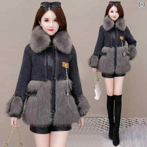 ダウンジャケット レディース 暖かい ダウンジャケット レディース 暖かい デニム ファーファー ステッチ ダウン ジャケット ショート コート レディース 2025 冬 新作 ホワイトダックダウン