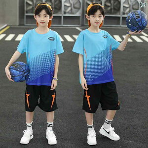 子供用バスケットボールユニフォーム 子供用 バスケットボール ユニフォーム 男の子 夏用 スーツ 2025年 新作 大 中型 男の子 速 乾性 半袖 スポーツジャージ 夏 服