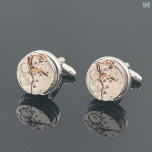 フレンチシャツ メンズ カフス 高 品質の フランス製 カフスボタン、 カフスボタン、 カフスボタン、 カフスボタン、 機械 式 ムーブメント、 ラウンド フラット