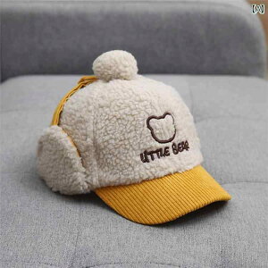 子供用帽子 秋冬 子供用 イヤーマフ 帽子、 秋 冬用 男の子用 帽子、 暖かい 厚手 ベビー ダックビル 帽子、 韓国 風 冬用 女の子用 野球 帽