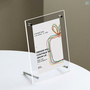 フォトフレーム アクリル フォトフレーム ディスプレイ スタンド 6インチ 両面 透明 クリス タル 壁掛け ポスト カード フォトディスプレイ A 4 ポスター 額縁