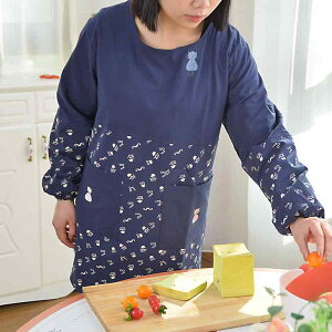 エプロン レディース 漫画 かわいい 通 気性 長袖 エプロン 防 汚 家庭用 キッチン 調理 綿 リバース ウェア オーバー オール 男性と 女性 大人 作業 服