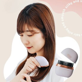 RYM ヘアアイロン コードレス ミニ ストレートアイロン コーム型 前髪 クセ毛直し 携帯用 軽量