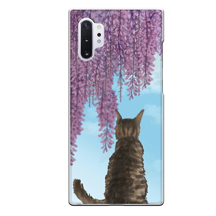 楽天市場 Galaxy Note10 専用 かわいい おしゃれ 映え 猫 ネコ Cat 後ろ姿 サビ猫 藤の花 空 儚さ エモい メルヘン 花 Sc 01m Scv45 セカデパ