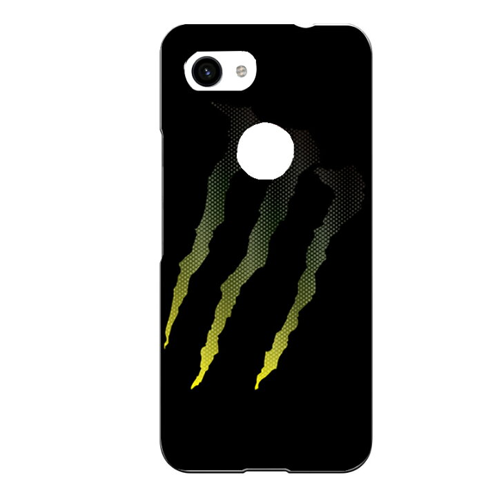 楽天市場 Google Pixel 3 Xl専用 エナジー系 モンスター パロディ おしゃれ おもしろ グラデーション メンズ 爪あと 黒 緑 ブラック グリーン セカデパ