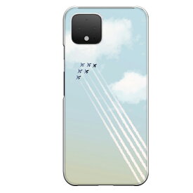 Google Pixel 4専用 ブルーインパルス 青空 飛行機 煙 航空自衛隊 アクロバットチーム クール かっこいい 晴天 雲 おしゃれ 可愛い かわいい