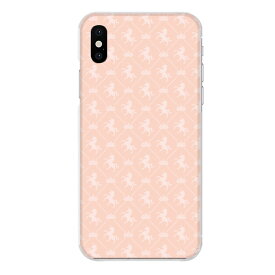 iPhone XS専用 ユニコーン ティアラ 冠 ピンク 桃色 メンズ パターン