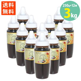 送料無料 コーヒーはちみつ 珈琲蜂蜜 ベトナム産 250g×12本＝3Kg 学校給食食材問屋