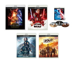 【送料無料】 スター・ウォーズ/フォースの覚醒 ・ 最後のジェダイ ・ スカイウォーカーの夜明け + ローグ・ワン + ハン・ソロ スター・ウォーズ・ストーリー MovieNEX 5作セット