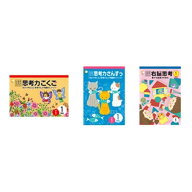 七田式教材（しちだ）小学生プリント1年生　3科目（思考力国語・思考力算数・右脳思考1）セット