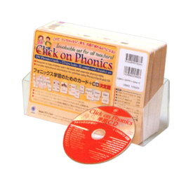 【送料無料】 アプリコット出版　フォニックス学習のためのカード+CD　Click on Phonics Cards & CD Set