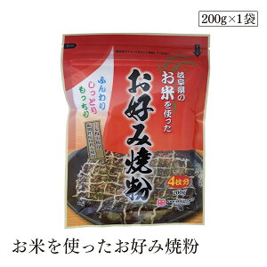 お米を使ったお好み焼粉200g 桜井