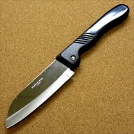 関の刃物 折りたたみ包丁 11cm (110mm) ステンレススチール サビに強い 折込ナイフ 魚釣り キャンプ アウ…