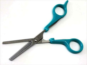 関の刃物 ハサミ スキはさみ グリーンベル 散髪はさみ 前髪カット 毛先を整える カット率45% 子供 女性 男性 老人 ステンレス鋏 日本製