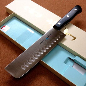 関の刃物 菜切り包丁 17.5cm (175mm) 井之口刃物 TSマダム ディンプル AUS-8 クロムモリブデン ステンレススチール 積層合板ハンドル 家庭用の野菜全般を切る両刃包丁 キャベツの千切り 大根のかつらむきなど 国産日本製