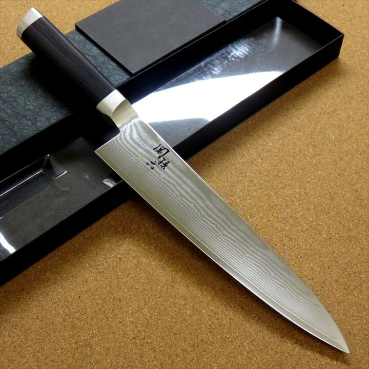 楽天市場】関の刃物 牛刀 21cm (210mm) 貝印 関孫六 ダマスカス  