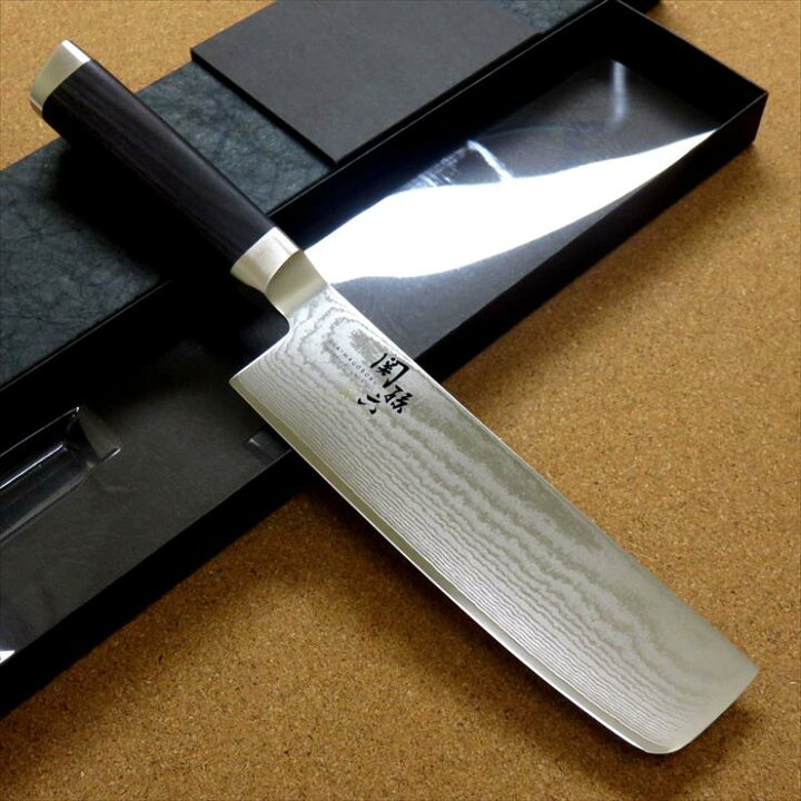 楽天市場】関の刃物 菜切包丁 16.5cm (165mm) 貝印 関孫六 ダマスカス 