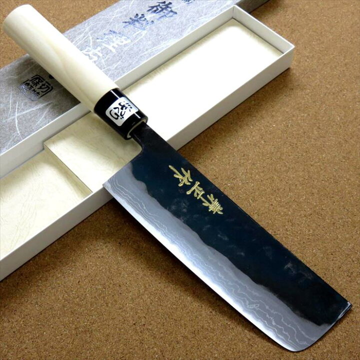 楽天市場】関の刃物 菜切包丁 16.5cm (165mm) 金銘 兼正作 白鋼 2号 