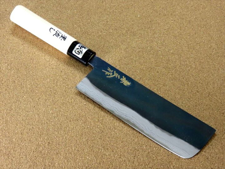 楽天市場】関の刃物 菜切包丁 16.5cm (165mm) 金銘 兼正作 白鋼 2号 