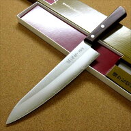 関の刃物 牛刀 21cm (210mm) 関兼次 雅一心 AUS8コア SUS410 三層鋼 本割込 ローズウッドハンドル 家庭用…