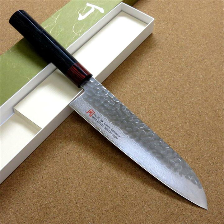 楽天市場】関の刃物 三徳包丁 18cm (180mm) 伊勢屋 V金10号 VG10 鍛錬 