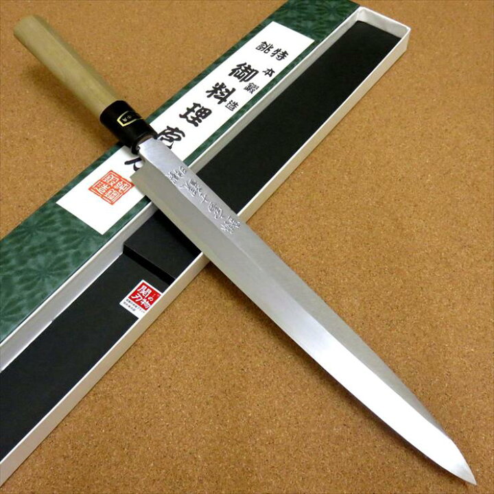 楽天市場】関の刃物 柳刃包丁 26.5cm (265mm) 富士觀 炭素鋼 複合材  