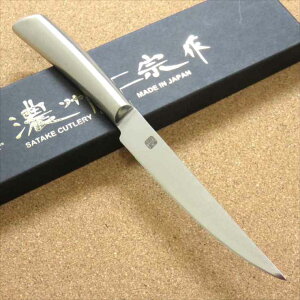 ステーキナイフ 12cm (120mm) 濃州正宗作 関の刃物 ダマスカス鋼 69層 積層鍛接複合鋼材 両刃 オールステンレス テーブルナイフ 日本製